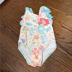 Disney Little Mermaid Kids Swim One Piece - Cream, Pink, Blue